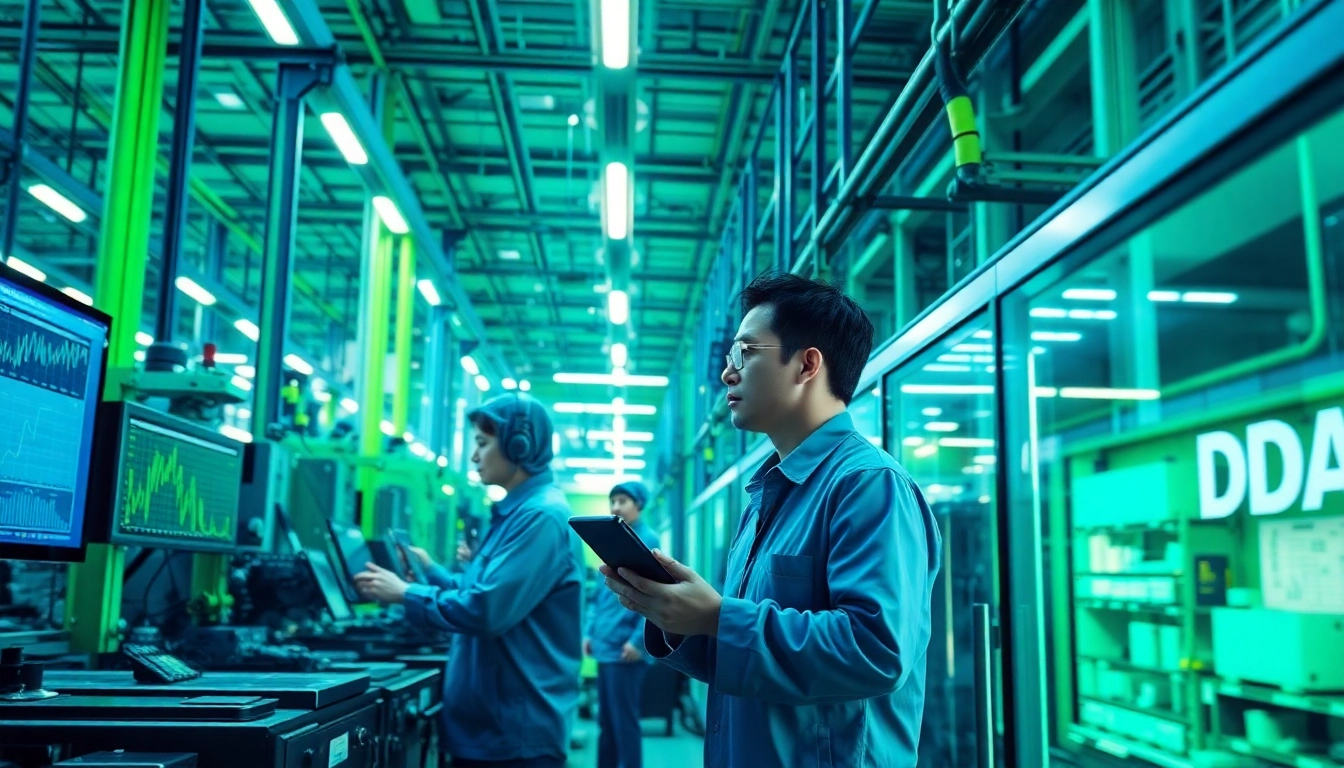 A high-tech manufacturing facility utilizing advanced technology for efficient production processes.