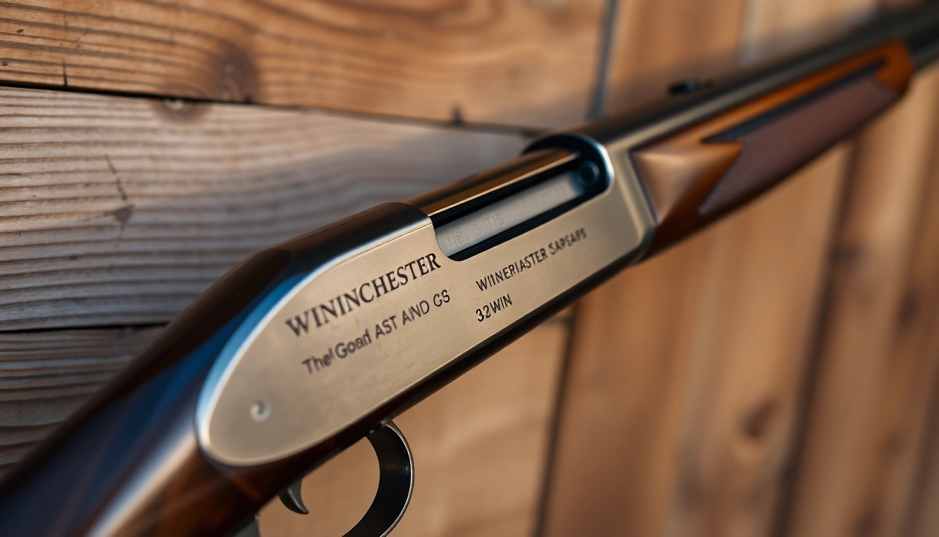 The 32WIN firearm features classic design and craftsmanship, ideal for hunting and collection enthusiasts.