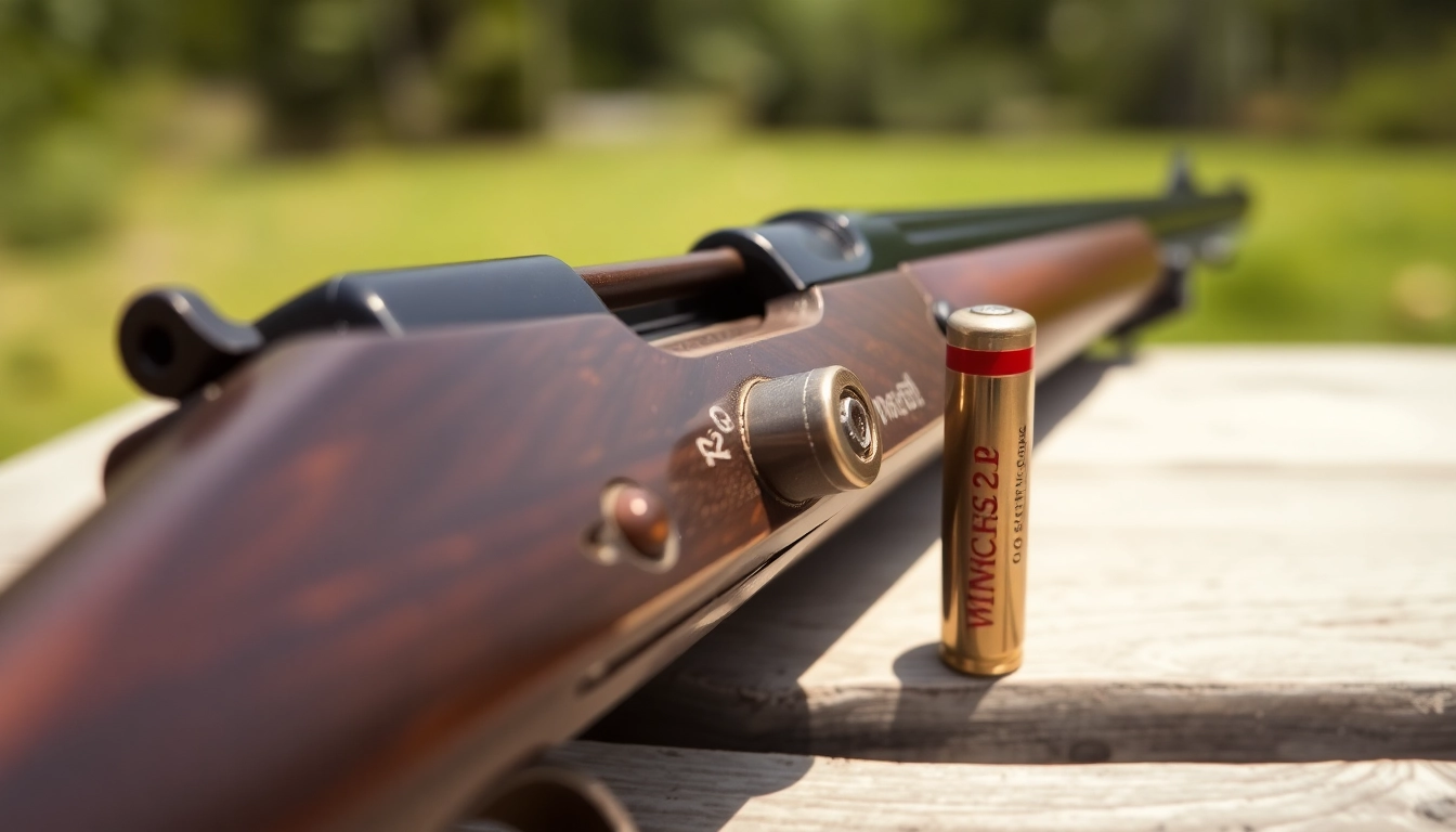 The 32WIN cartridge loaded in a classic lever-action rifle ready for hunting or display, showcasing historical firearm details.