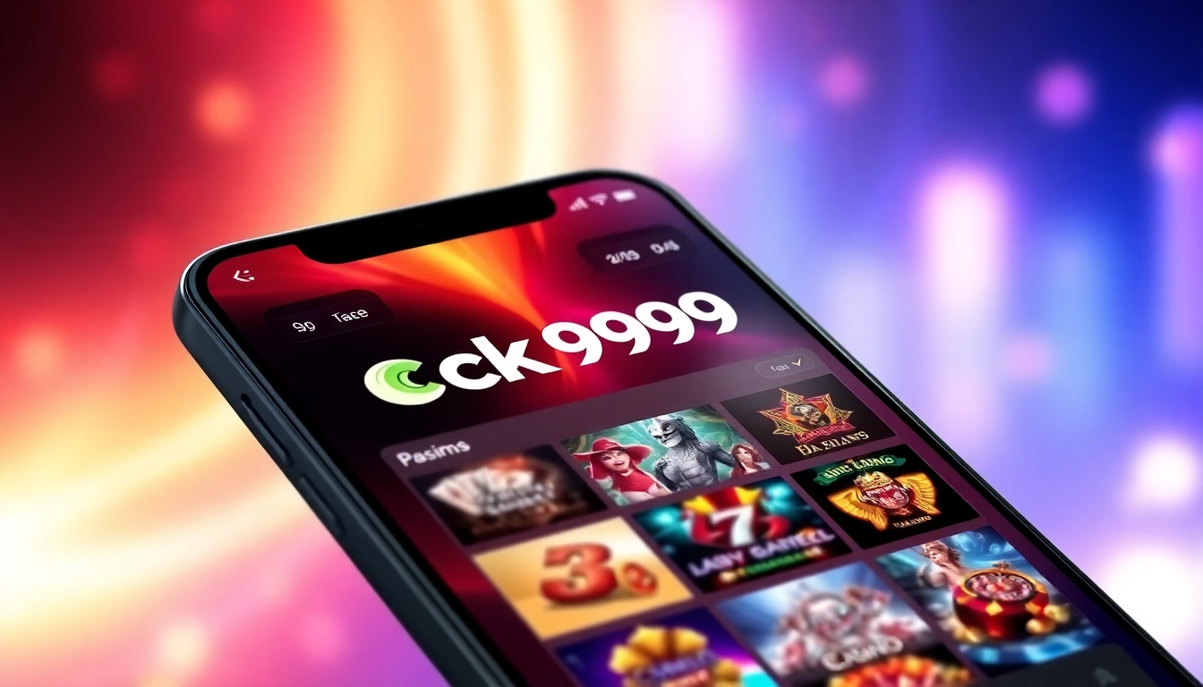 Screenshot of the ck999 app interface showing various casino games and betting options, highlighting ease of use and immersive gaming experience.