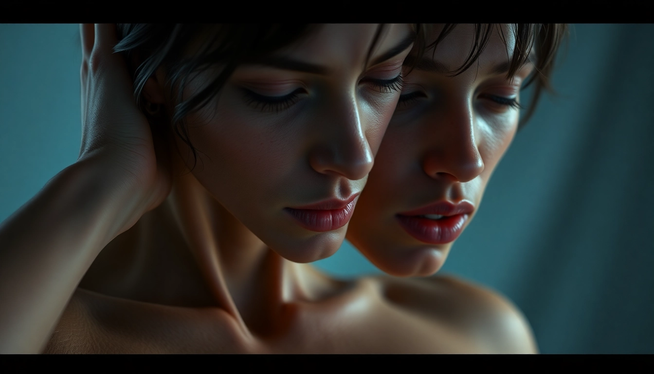 Detailed NSFW AI generated scene showcasing hyper-realistic textures and expressive poses for adult digital art.