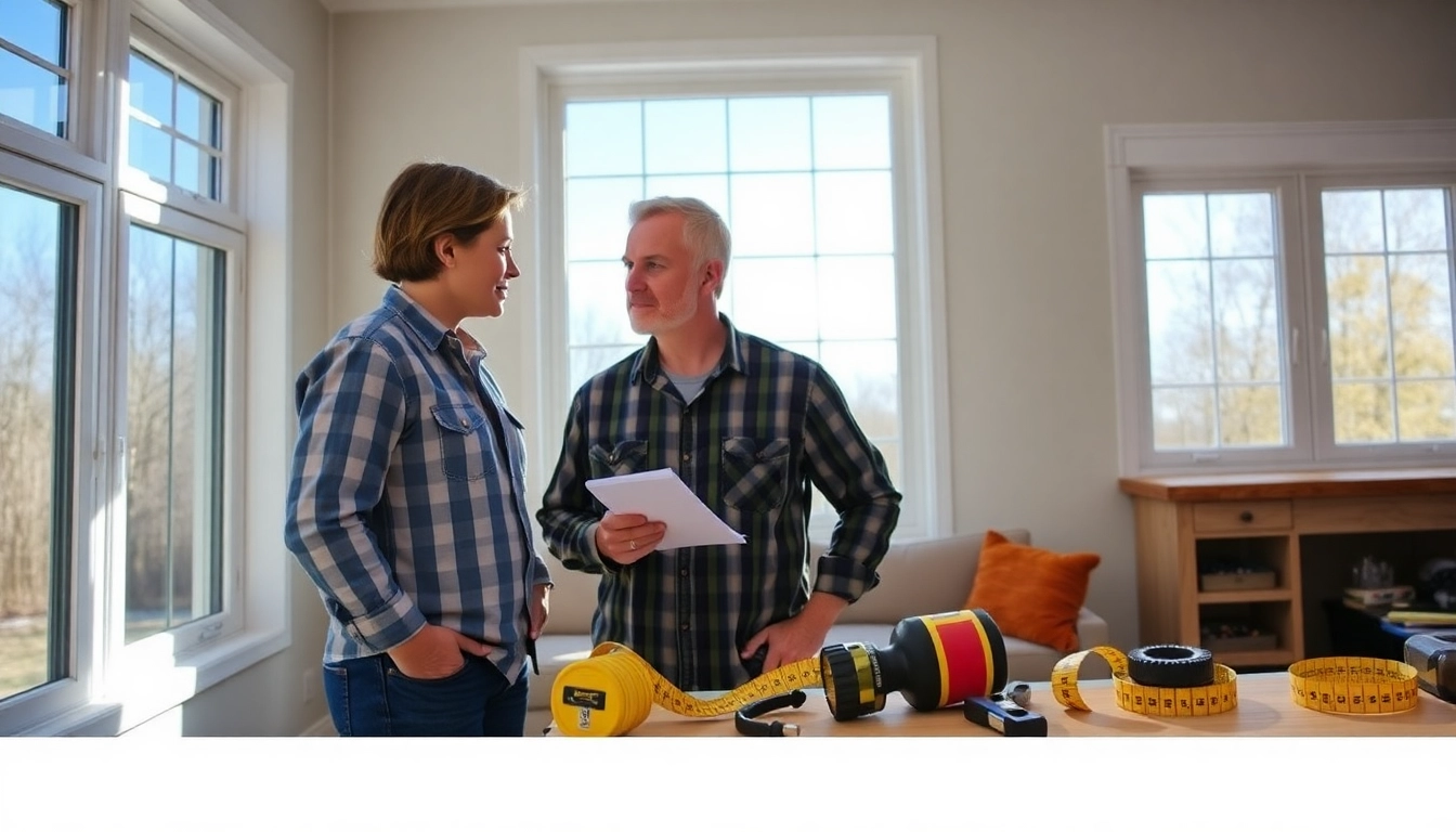 Professional replacement window installers near me upgrade a home with energy-efficient windows for a modern living space.