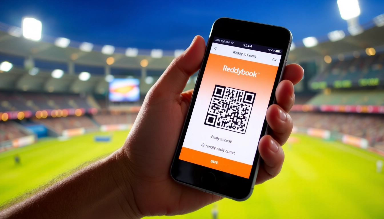 Reddybook ID being displayed on a smartphone screen, highlighting quick access to online cricket betting accounts.