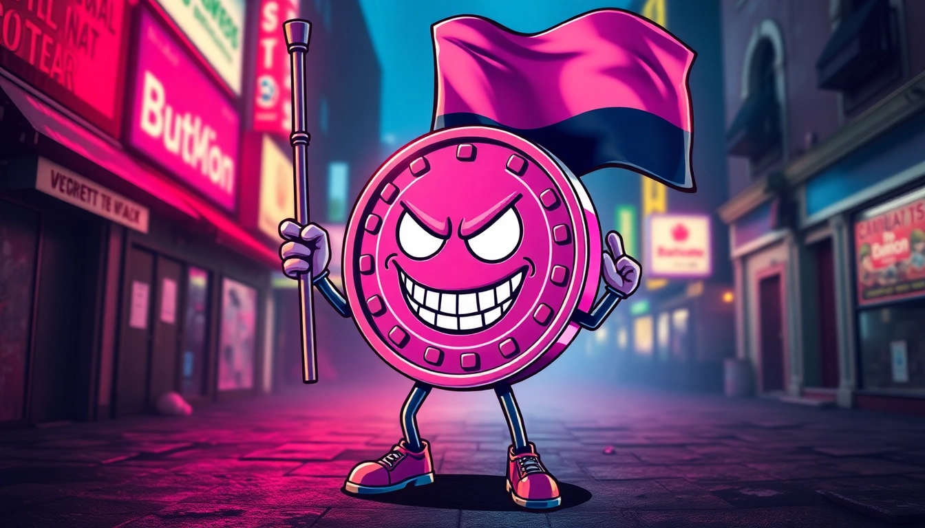Meme Coin For Rebels visual showing a defiant mascot with bold colors and rebellious theme