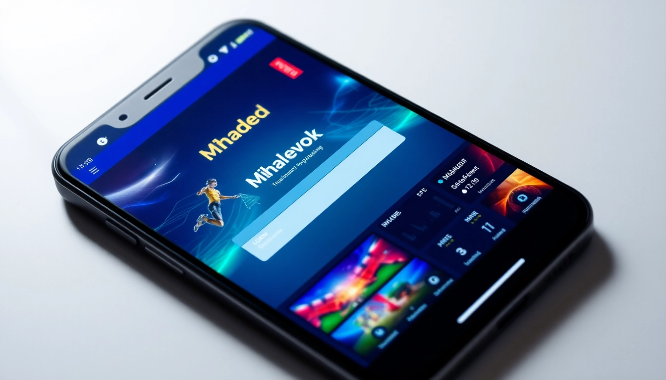 Secure Mahadev book login portal interface on smartphone with lively sports betting visuals and