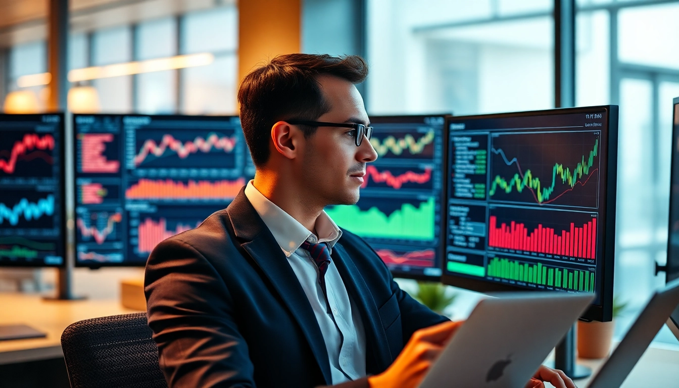 Expert Investment Insights in action Financial analyst analyzing investment data for strategic